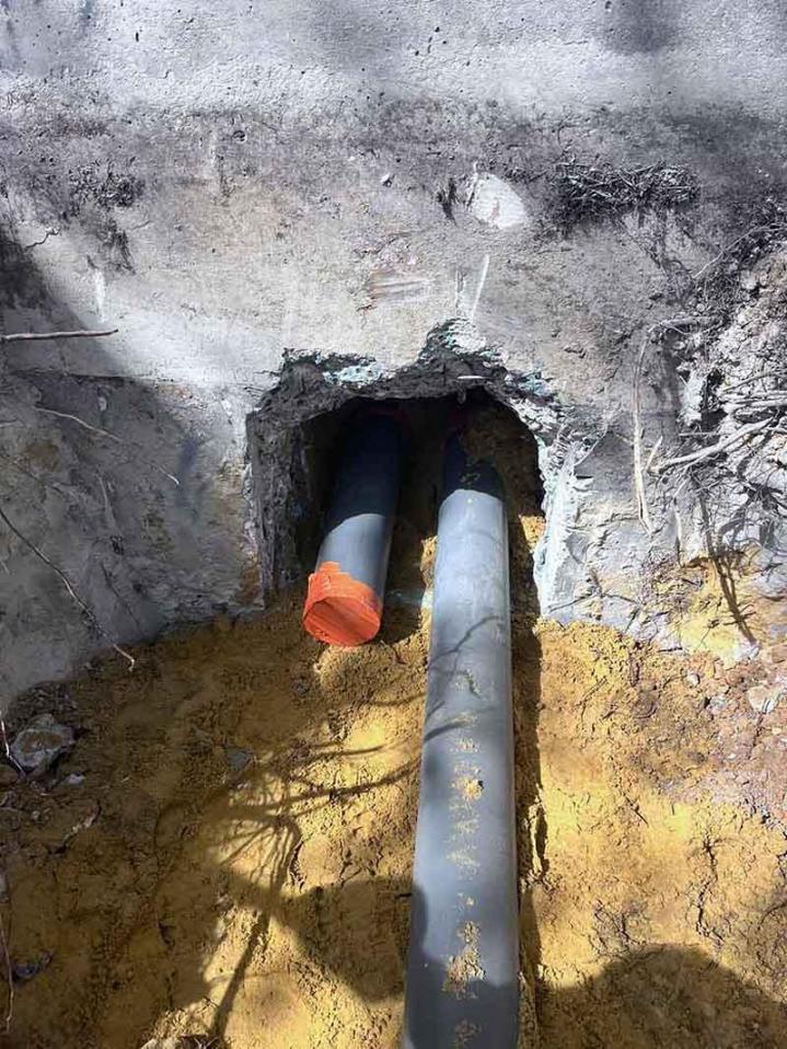 Travaux d'assainissement